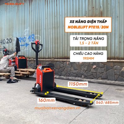 Xe nâng điện thấp pte15n noblelift