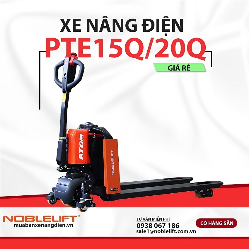Xe nâng tay điện 1500kg-2000kg Noblelift Việt Nam chất lượng, giá thành phải chăng.