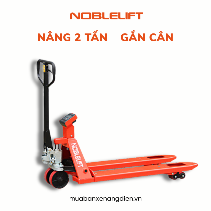 Xe nâng tay gắn cân 2 tấn HPT20S Noblelift