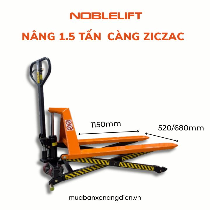 Xe nâng tay thấp ziczac HLT15 Noblelift