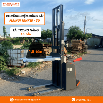 Tải trọng nâng xe nâng điện đứng lái Maihui Tank15