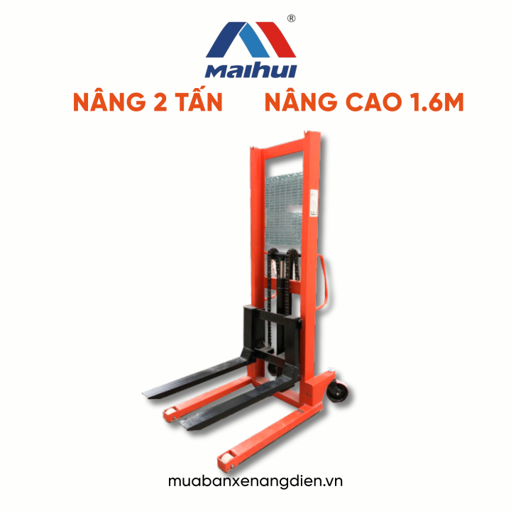 Xe nâng tay cao nâng 2 tấn nâng cao 1.6m