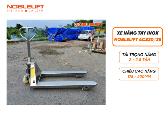 Xe nâng tay thấp inox 2 - 2,5 tấn
