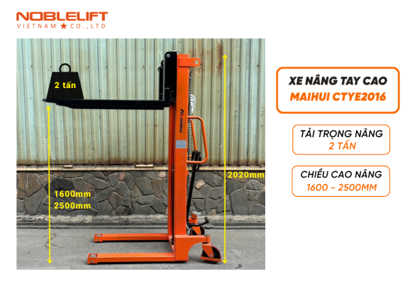 xe nâng tay cao 2 tấn