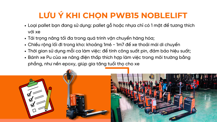 Lưu ý khi lựa chọn xe nâng điện thấp 1.5 tấn