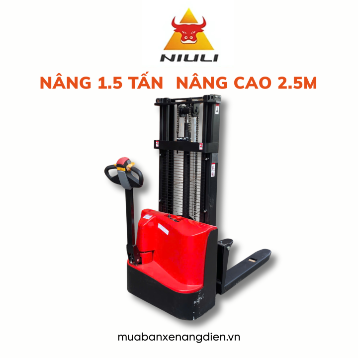 Xe nâng điện dắt lái 1.5 tấn Niuli CTQB1525