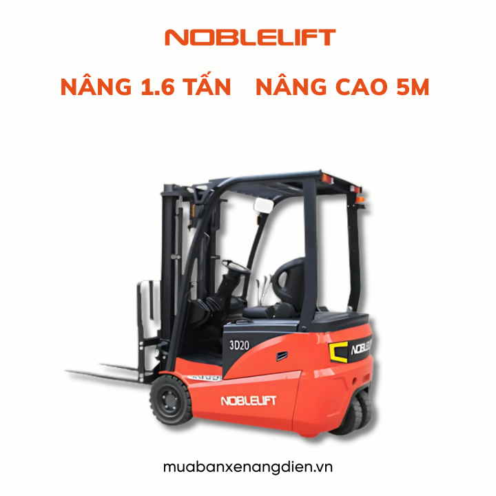 Xe nâng điện ngồi lái 1,6 tấn Noblelift
