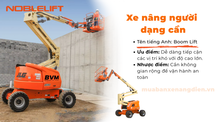 Xe nâng người dạng boom lift