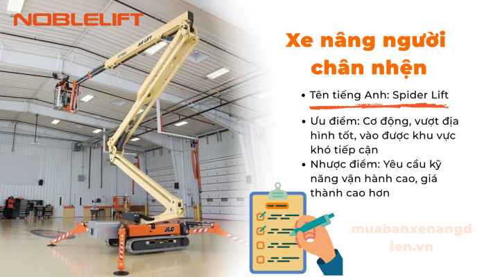 Xe nâng người chân nhện