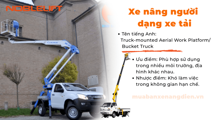 Xe nâng người dạng xe tải