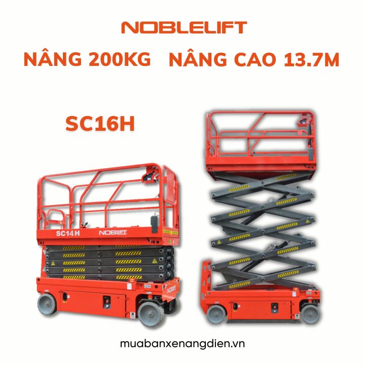 Thang nâng người ziczac 14m SC16H Noblelift
