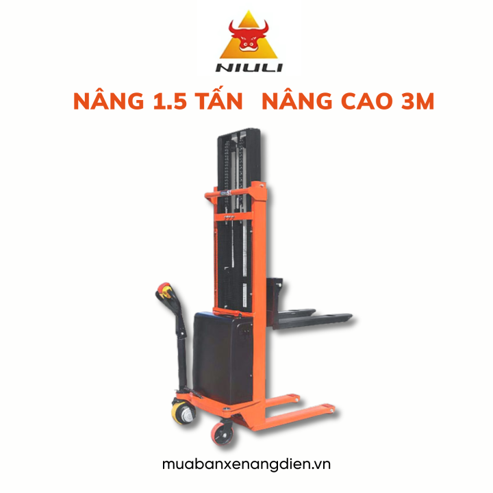 Xe nâng điện dắt lái 1.5 tấn CTDC1530 Niuli