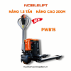 Xe nâng điện thấp 1.5 tấn PWB15 Noblelift