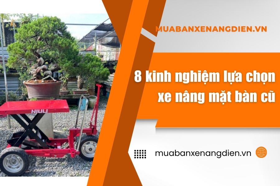 Kinh nghiệm chọn xe nâng mặt bàn cũ