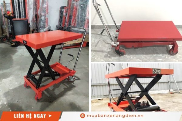 bàn nâng thủy lực nâng tải trọng 500kg Niuli